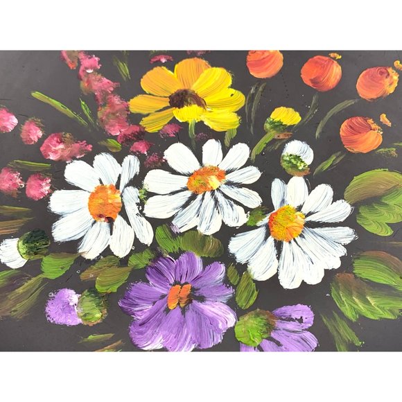 Vintage Hand Painted Plate w/ Floral Design - Anneliese Mees - Germany - 7.25" - Picture 3 of 7